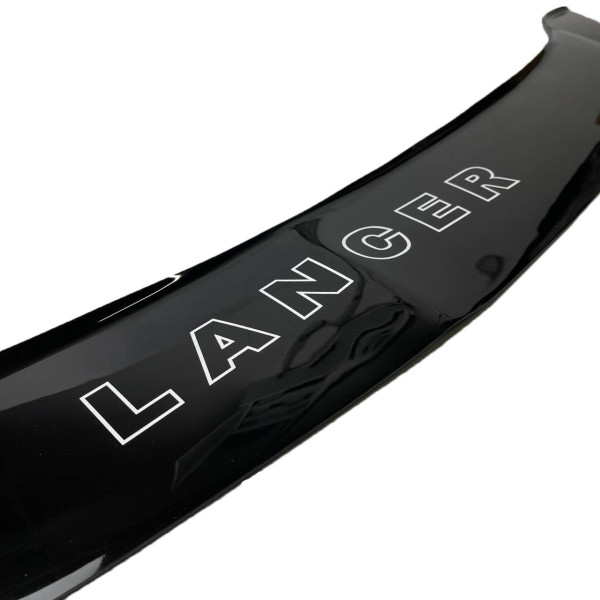 Дефлектор капоту мухобійка Mitsubishi Lancer IХ 2003-2007 (Коротка) Кріплення Пластини Voron Glass