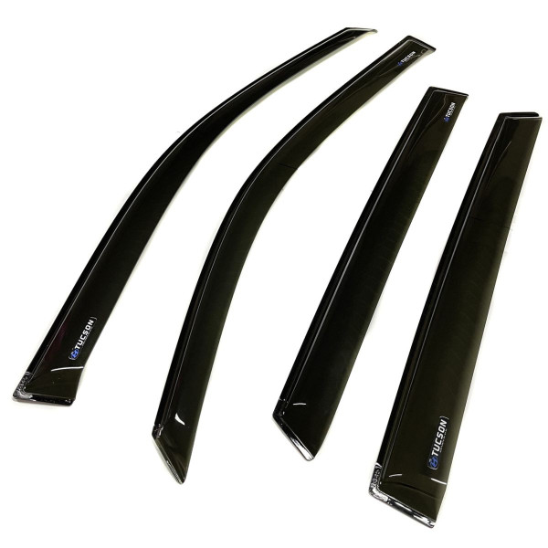 Дефлектори вікон вітровики для Hyundai Tucson 2004-2012- Cкотч 3M Acryl-Auto