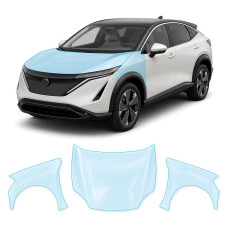 Антигравійна захисна бронеплівка за лекалами для Nissan Ariya 2022- капот і передні крила