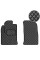 Коврики в салон передние для Ford Fiesta Хечбек 2002-2008 Экокожа 2 шт (Rombus)