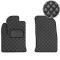 Коврики в салон передние для Ford Fiesta Хечбек 2002-2008 Экокожа 2 шт (Rombus)