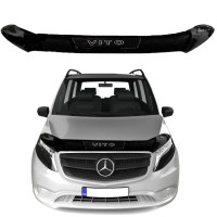 Дефлектор капота мухобійка Mercedes Vito (W447) 2014- Євро кріплення Voron Glass