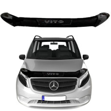 Дефлектор капота мухобійка Mercedes Vito (W447) 2014- Євро кріплення Voron Glass