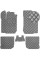 Коврики в салон Экокожа для Volkswagen Golf IV 1997-2003 Серые 5 шт (Rombus)