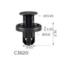 Клипса бампер салон багажник крыло Toyota Lexus 9046710216 (C3620)