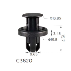 Клипса бампер салон багажник крыло Toyota Lexus 9046710216 (C3620)