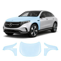 Антигравійна захисна бронеплівка за лекалами для Mercedes-Benz EQC N293 2019-2023 - капот і передні крила
