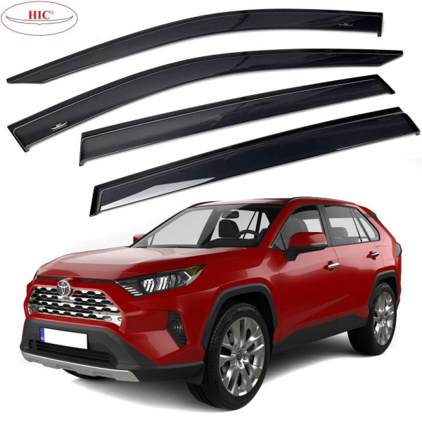 Дефлекторы окон ветровики HIC для Toyota Rav 4 2018- Oригинал (T172-IJ)