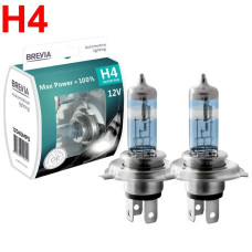 Автолампа галогенная Brevia Max Power +100% H4 12V 60/55W 2 шт (12040MPS)