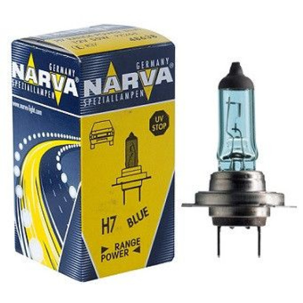 Автолампа галогенная Narva Range Power Blue + 50% / H7 / 55W / 12V / 3700K 1 шт (48638)
