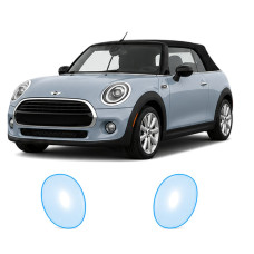 Антигравийная защитная бронепленка по лекалам для Mini Convertible F57 2015-2018 - оптика (фары и ПТФ)