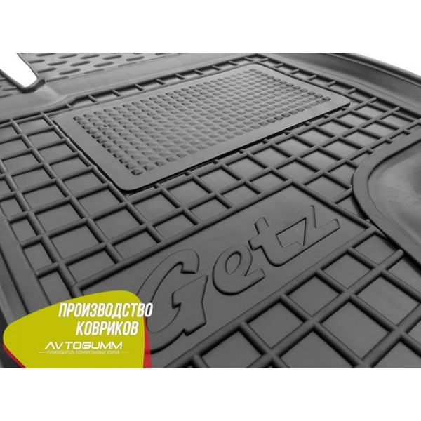 Водійський коврик в салон Hyundai Getz 2002-2011 (Avto-Gumm)