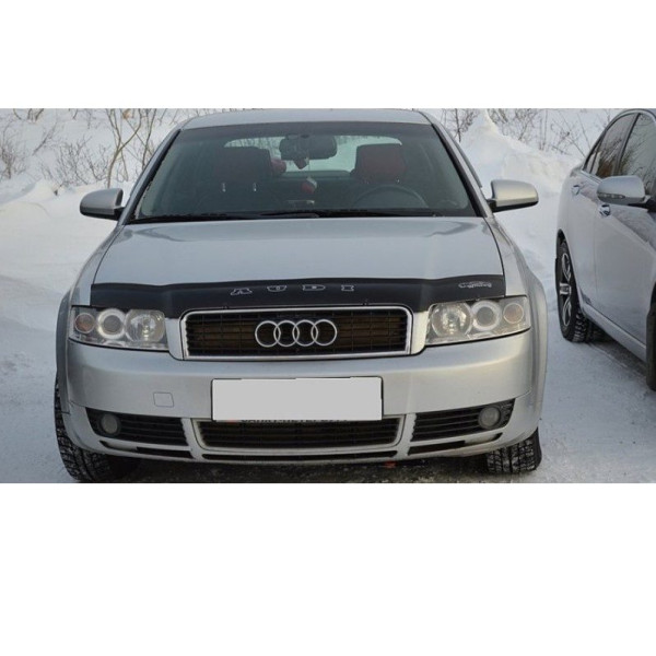 Дефлектор капота мухобойка для Audi A4 (В6) 2001-2005 Евро Крепление (Vip Tuning) AD08