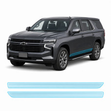 Антигравийная защитная бронепленка по лекалам для Chevrolet Tahoe IV 2021- нижняя зона кузова пороги