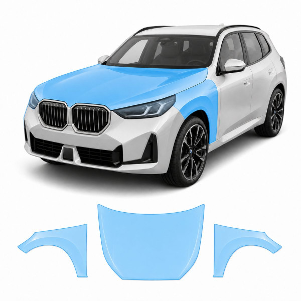 Антигравійна захисна бронеплівка за лекалами для BMW X3 G45 2024- капот і передні крила