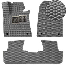 3D EVA Коврики в салон для Lexus RX 350 2009-2015 с подпятником Серые 5 шт