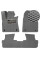 3D EVA Коврики в салон для Lexus RX 350 2009-2015 с подпятником Серые 5 шт
