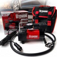 Автомобільний компресор Штурмовик 12v / 150вт / 37л / 7 атм / 15А (AC-27)