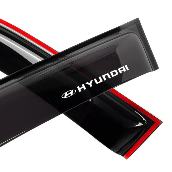 Дефлекторы окон ветровики Hyundai H1 2007- Voron Glass