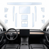 Набір Плівок захисних для салону Tesla Model 3 2021-2023 TPH (Кансолі Дисплея Ручок)