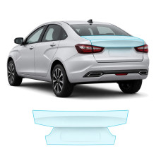 Антигравийная защитная бронепленка по лекалам для LADA Vesta NG facelift 2022- зона крышки багажника