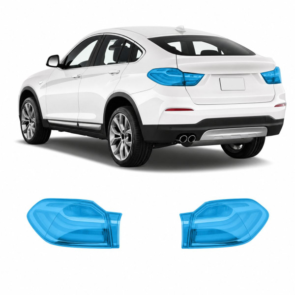 Антигравийная защитная бронепленка по лекалам для BMW X4 F26 2014-2018 - задние фонари стопы