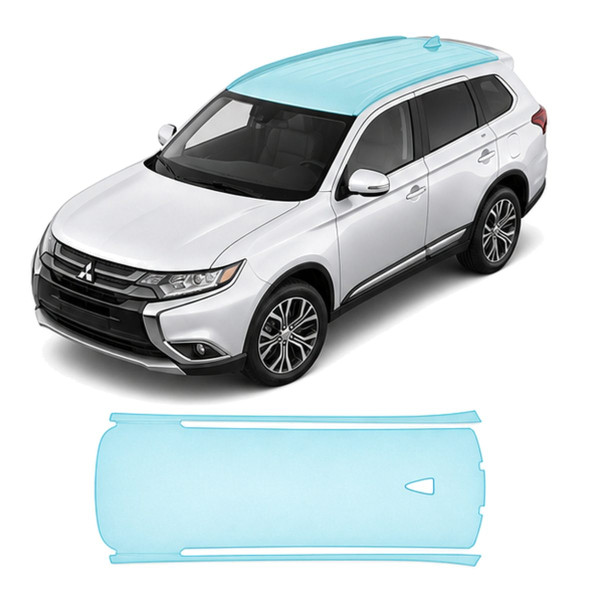 Антигравийная защитная бронепленка по лекалам для Mitsubishi Outlander GG facelift 2015-2021 - зона крыши