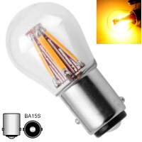 Автолампа світлодіодна LED 12/24V T25 R5W /P21W (BA15s) Жовтий Світло 1 шт №40