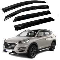 Дефлекторы окон ветровики Acrylic для Hyundai Tucson (TL) 2015-2020 Гибкие