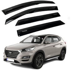 Дефлектори вікон вітровики Acrylic для Hyundai Tucson (TL) 2015-2020 Гнучкі