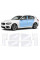 Антигравійна захисна бронеплівка за лекалами для BMW 1 Series F20 facelift 2015-2019 - зони дверей і стійки вікон