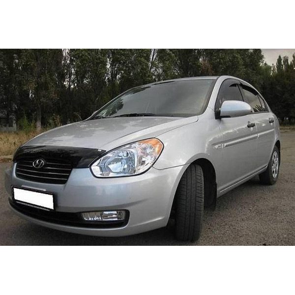 Дефлектор капота мухобойка для Hyundai Accent Verna 2006-2010
