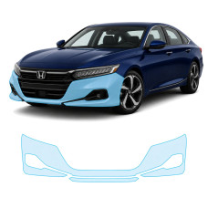 Антигравійна захисна бронеплівка за лекалами для Honda Accord X facelift 2021-2022 - передній бампер