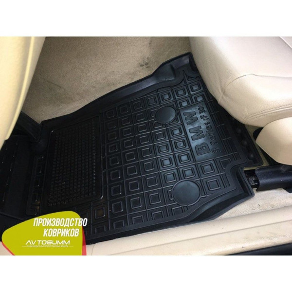 Водительский коврик в салон BMW 3 (F30) 2011-2019 (Avto-Gumm)