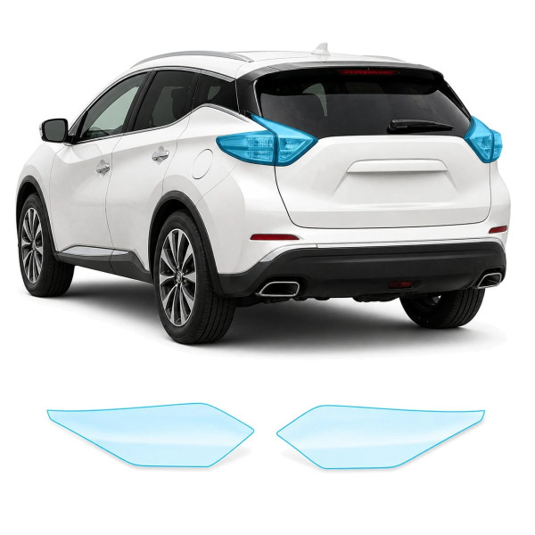 Антигравийная защитная бронепленка по лекалам для Nissan Murano Z52 facelift 2019-2024 - задние фонари стопы