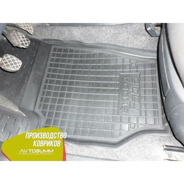Автомобільні килимки в салоні Skoda Fabia 2 2007-2015 Avto-Gumm