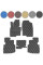 Коврики в салон для Mazda CX 9 2016- Экокожа с подпятником 5 шт (Rombus)