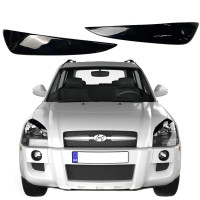 Реснички фар для Hyundai Tucson (JM) 2004-2010 Voron glass
