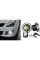 LED Fog Lights Round Lens with DRL D64mm 12V 10W 7000K White and Yellow Light 2 pcs (AG-2511 W+Y)