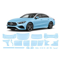 Антигравийная защитная бронепленка по лекалам для Mercedes-Benz CLA C118 facelift 2023- полный кузов