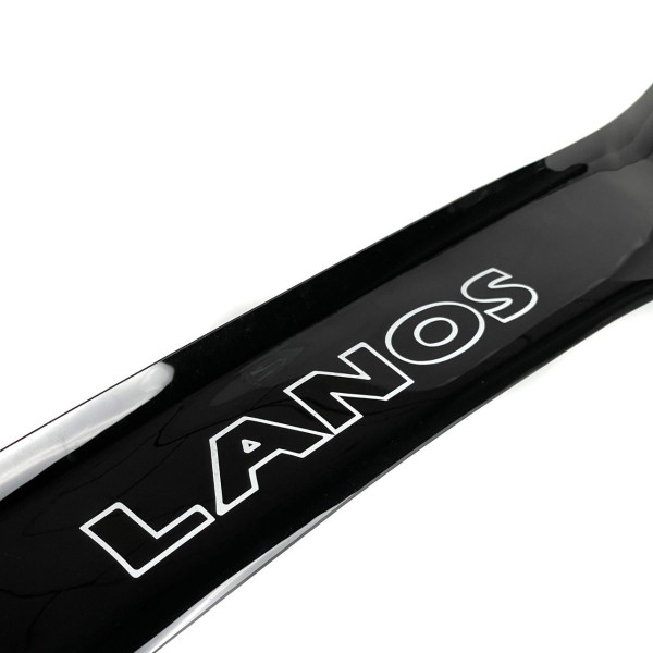 Дефлектор капоту мухобійка для Daewoo Lanos 2005- Євро кріплення Voron Glass