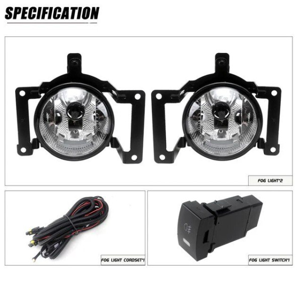 Противотуманные фары для Hyundai Tucson 2004-2008 27W с проводкой Комплект (HY-298)