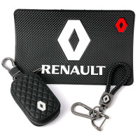 Автонабір №88 для Renault КилимокПлетений брелок з карабіном та чохол для автоключів