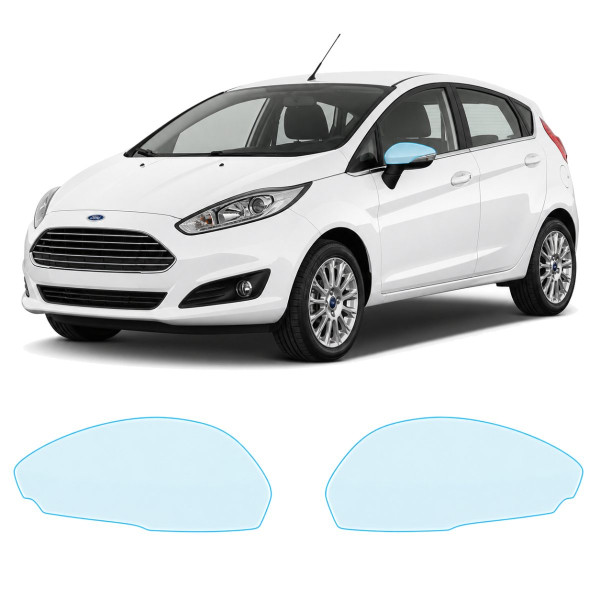 Антигравийная защитная бронепленка по лекалам для Ford Fiesta VI facelift 2013-2017 - зеркала