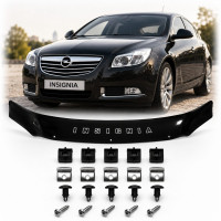 Дефлектор капота мухобойка Opel Insignia 2008- Євро Кріплення Vip Tuning (OP23)