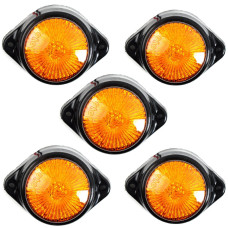 Габарит LED круглий 24V 4 діоди Помаранчевий 5 шт (MRT 11 К 195)