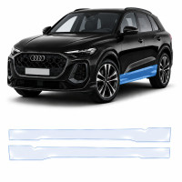 Антигравийная защитная бронепленка по лекалам для Audi Q5 GU 2025- нижняя зона кузова пороги