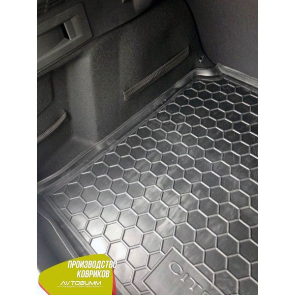 Автомобільний килимок в багажник Citroen C4 2010- / Гумовий (Avto-Gumm)
