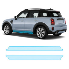 Антигравийная защитная бронепленка по лекалам для Mini Countryman F60 facelift 2020-2023 - нижняя зона кузова пороги