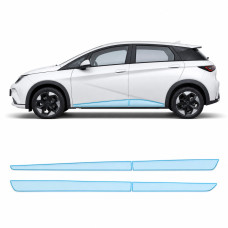 Антигравійна захисна бронеплівка за лекалами для BYD Dolphin I facelift 2025- нижня зона кузова пороги